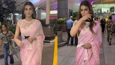 Kriti Sanon in Pink Saree