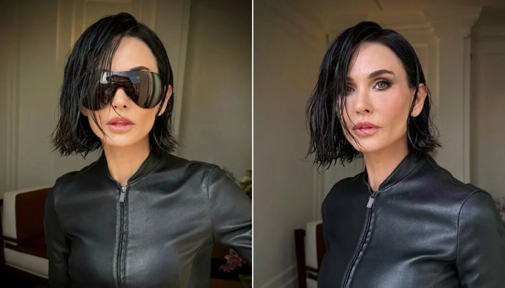 Demi Moore debuts her new bob minimize coiffure throughout Milan Style … Demi Moore debuts her new bob cut hairstyle during Milan Fashion ...