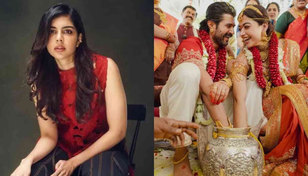Kalyani Priyadarshan on the touching wedding day of Rashmika, Vij...