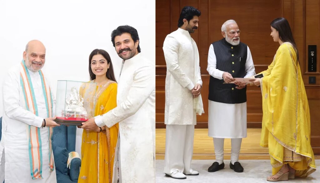 Rashmika,Vijay personally invite PM Modi and Amit Shah for weddin...