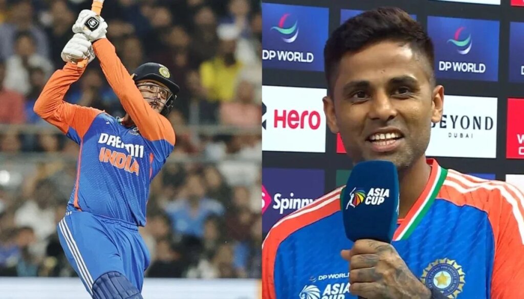 Suryakumar Yadav‘s million-dollar reaction to Abhishek Sharma’s r...