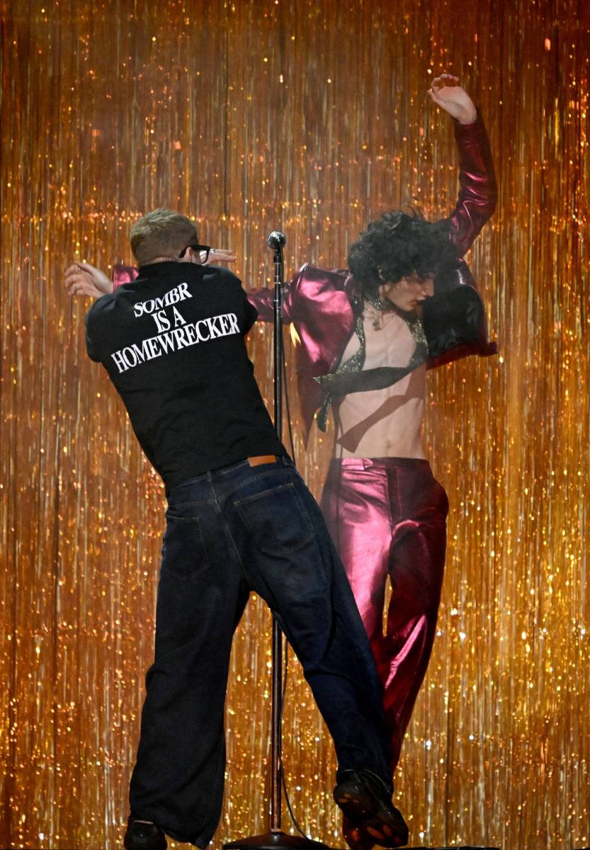 Sombr gets attacked during BRIT awards or was it just act?